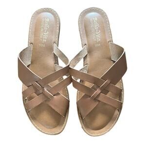 Bella Vita Kin-Italy Flat Slide Sandals, Women's Size 10M, Brown